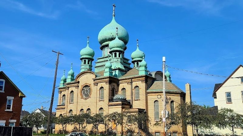 Blue Domes Above a Cleveland Hill