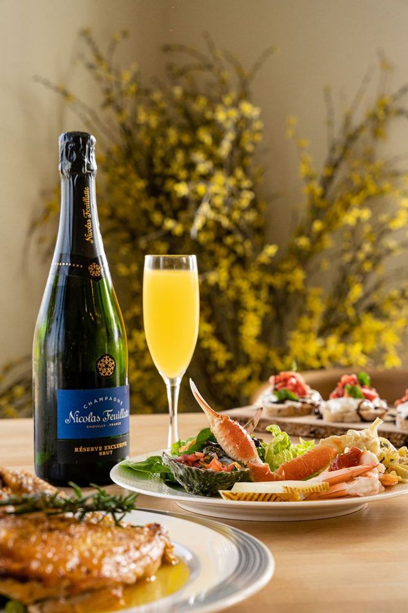 The Bottomless Champagne and Mimosas Add to the Celebration