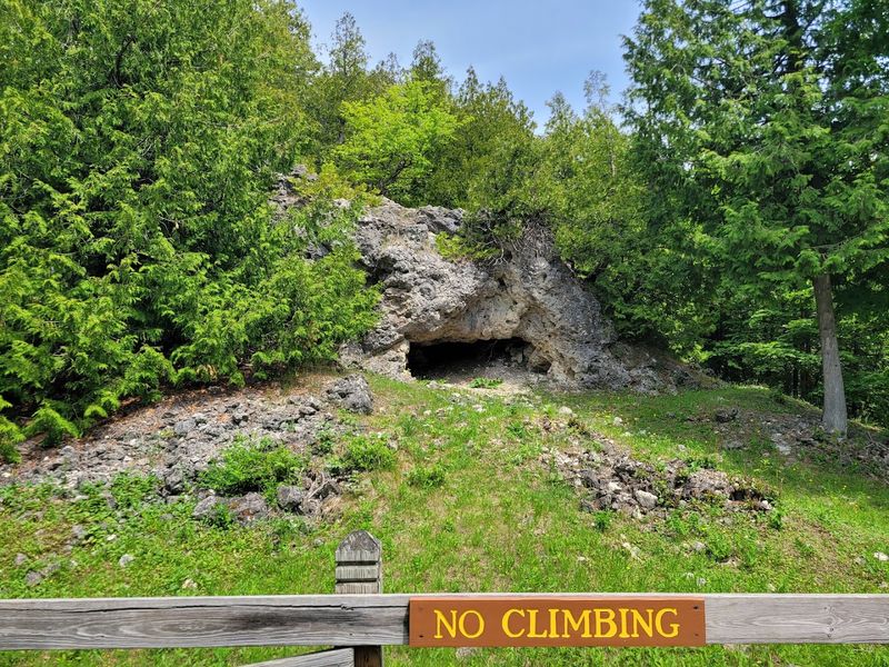 Skull Cave - Mackinac Island, Mackinac County
