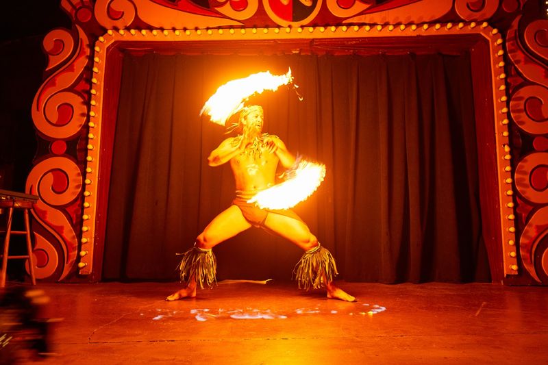 Fire Dancers Light Up The Night