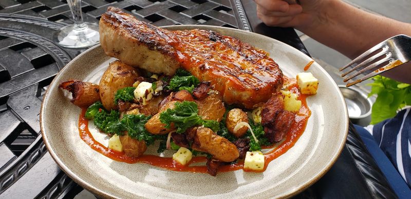Heritage Pork Chops With Blue Cheese Magic