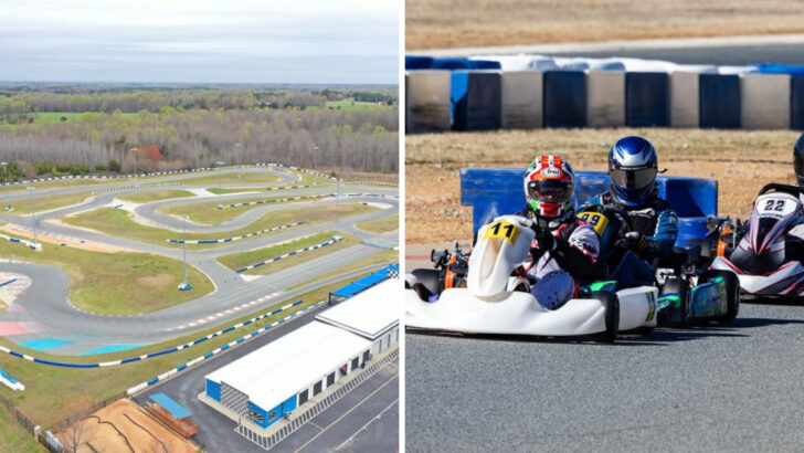 Fast-Paced Fun for All Ages Awaits at This Massive Go-Kart Track in North Carolina