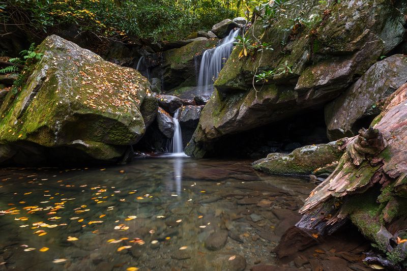 Grotto Falls Area Cave - Boone, Watauga County