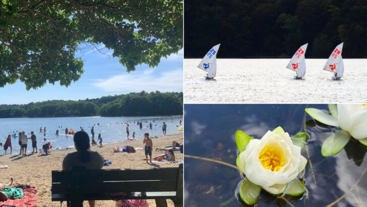 One Of Massachusetts&rsquo; Most Popular Freshwater Beaches Sits Along The Shores Of Mystic Lake