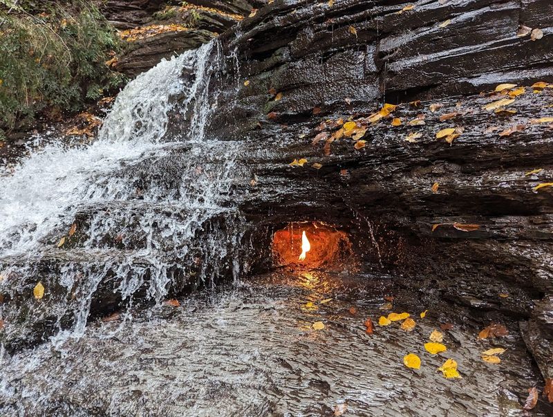 Eternal Flame Falls Trail - Orchard Park, Erie County