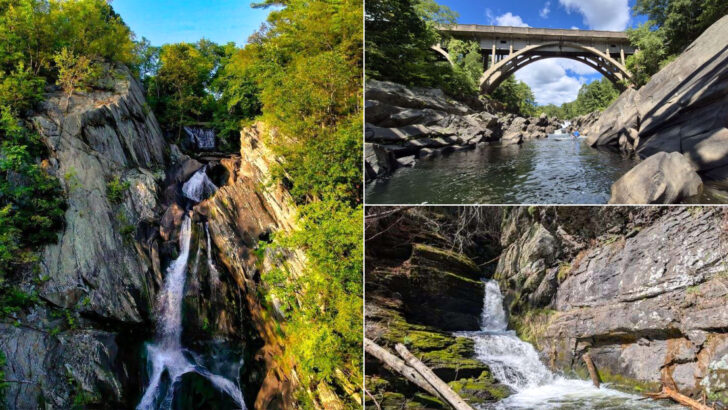 Powerful Rapids Make This Massachusetts Waterfall One Of Westfield’s Best Hidden Natural Attractions