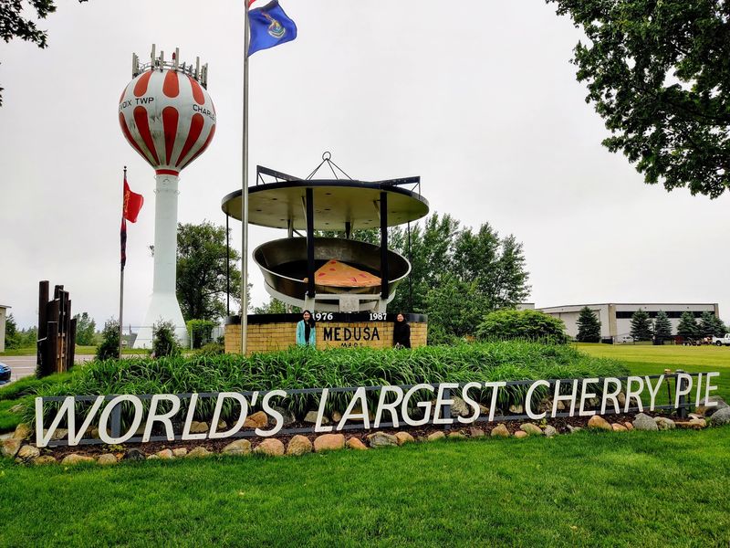 World's Largest Cherry Pie Pan - Charlevoix
