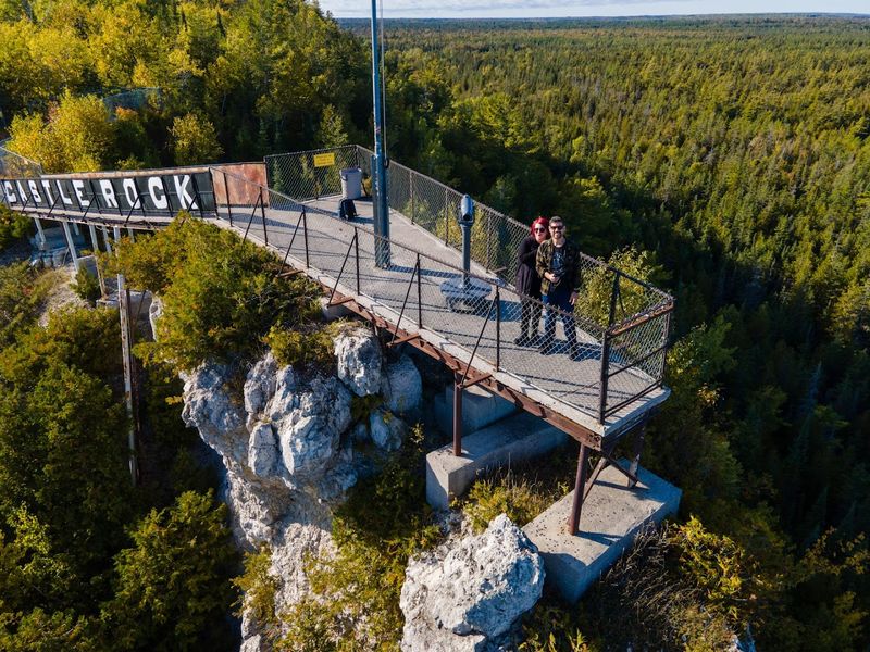 Castle Rock - St. Ignace, Mackinac County