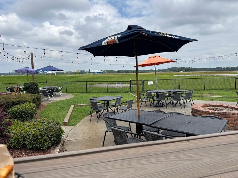 Dining Beside an Active Airport Runway