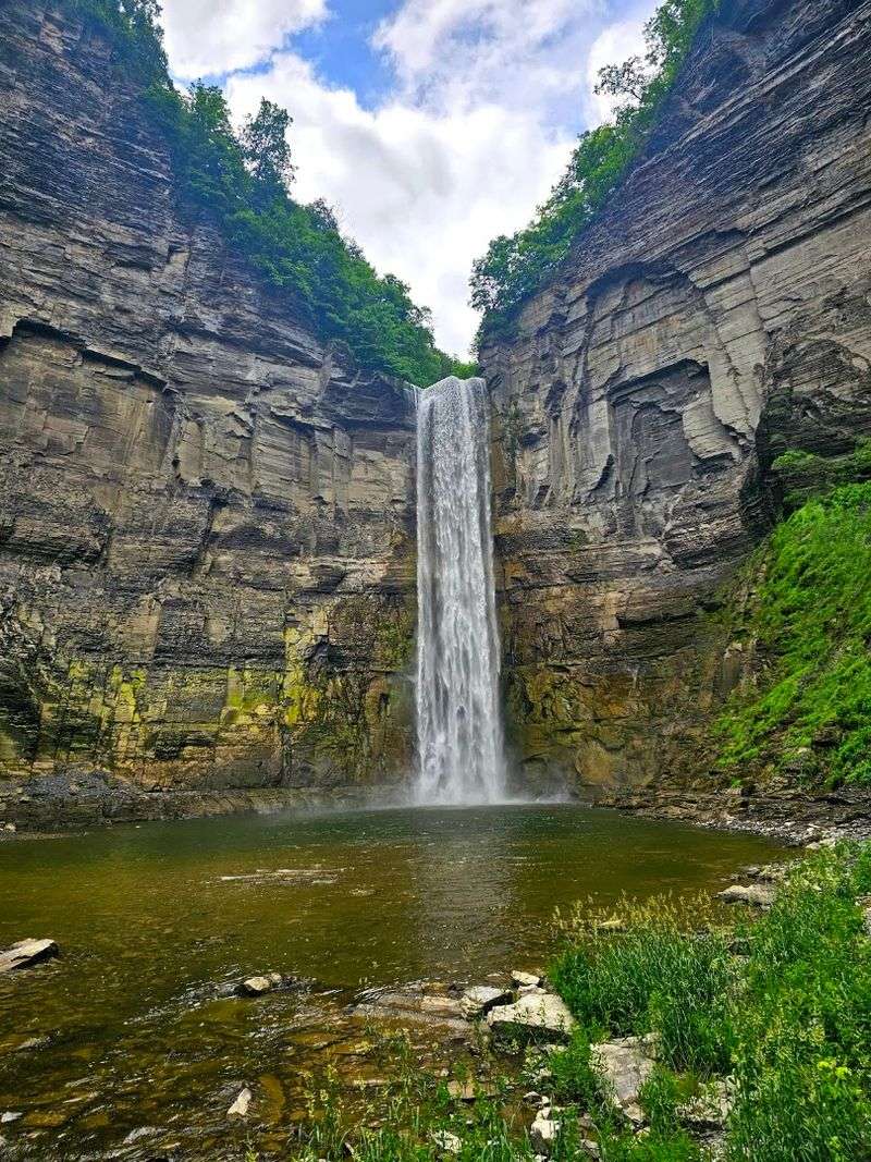 The Gorge Walls Make The Waterfall Feel Even More Massive