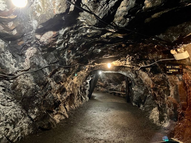 The Mine Train Carries You 1,800 Feet Into the Mountain
