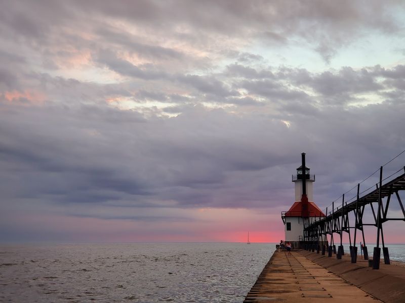 Pier Views, Wind, and Lake Drama