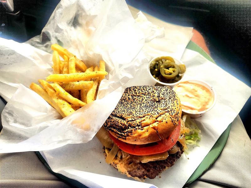 The poppy-seed bun is part of the Keller's identity