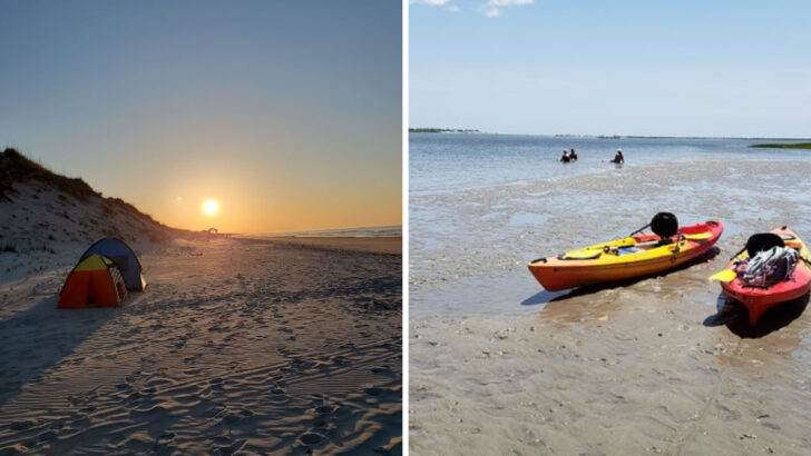 This North Carolina Beach State Park Is Only Reachable By Ferry Or Kayak