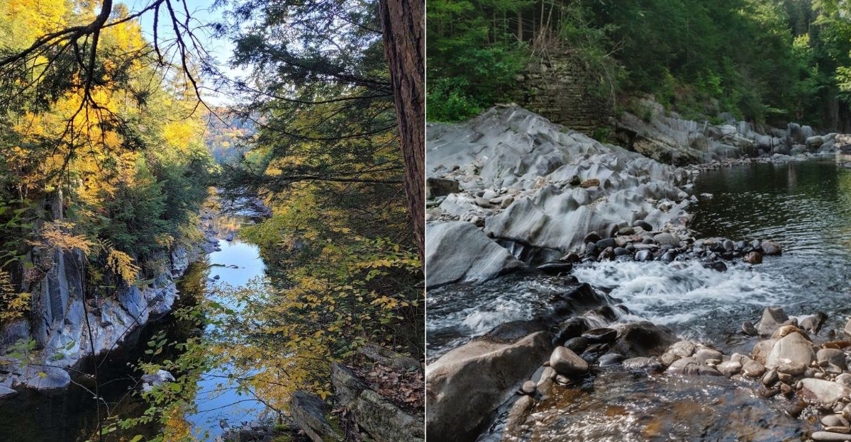Towering Rock Walls Make This Massachusetts Gorge One Of New England’s Most Scenic Walks
