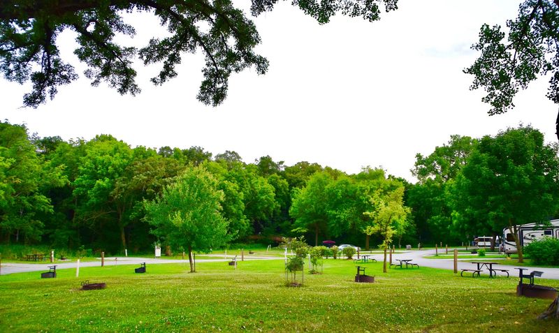 Camping Near the Spring Scenery