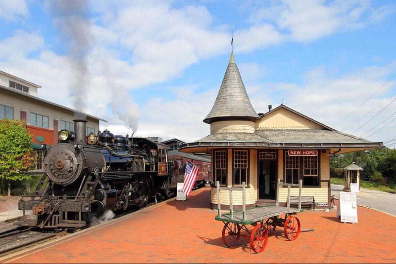 New Hope & Ivyland Railroad, New Hope, Bucks County, Pennsylvania