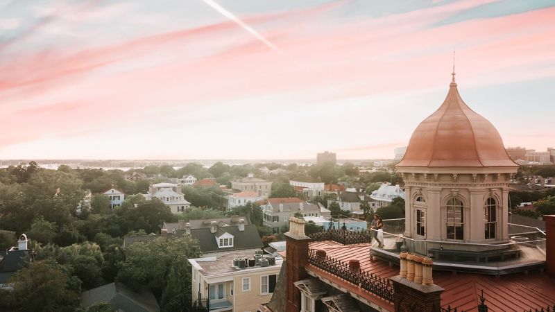 Climbing To The Clouds At The Rooftop Cupola