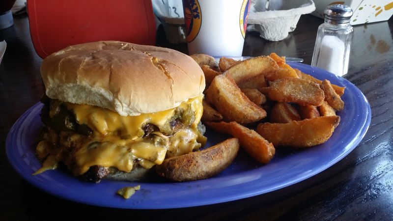 The Famous Green Chile Cheeseburger That Put Sparky's on the Map