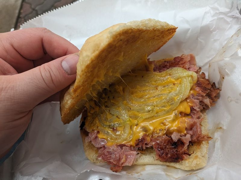 The Famous BBQ Chipped Ham Sandwich