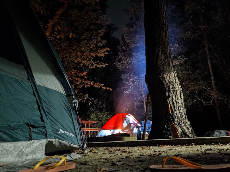 Waterfront Camping Under Stars