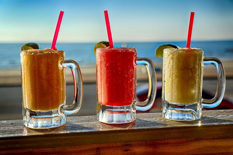 2. Bright Colors Above the Beach