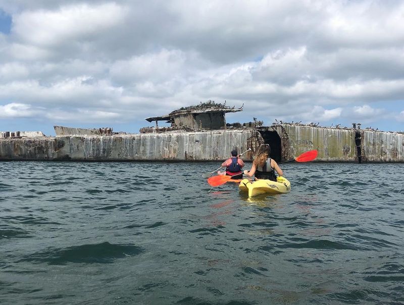 Kayaking Near the Old Breakwater