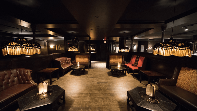 The Speakeasy-Style Lounge in Back