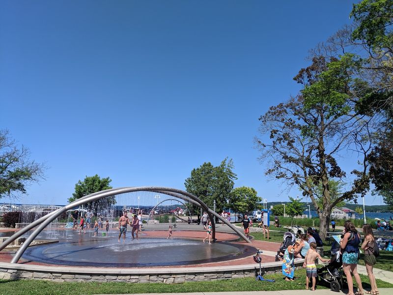 A Splash Pad Where Kids Can Cool Down