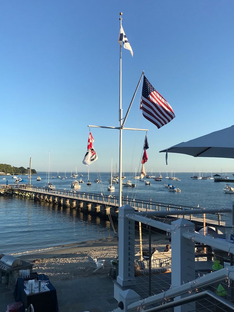 Where manicured calm meets the water - Darien