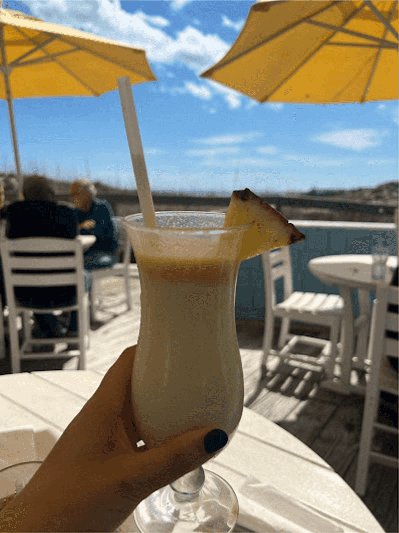 Sunset Hour With A Frozen Drink