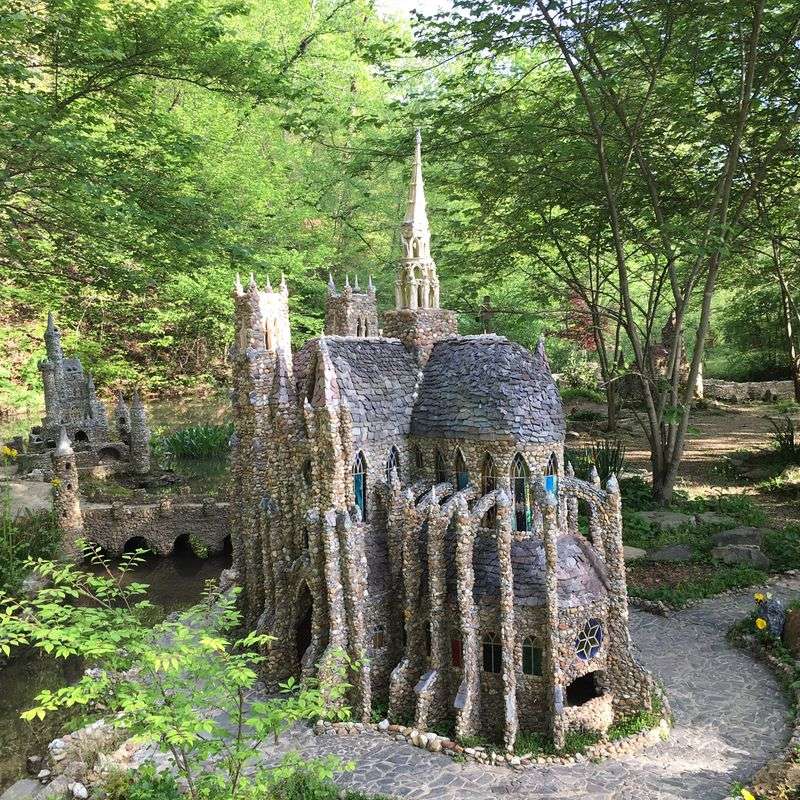 Notre Dame In Pebbles, Glass, And Patience
