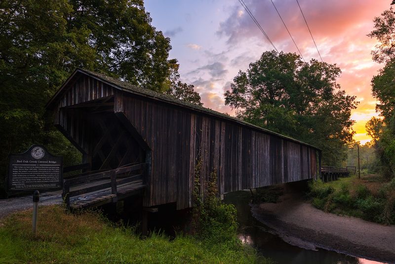 Big Red Oak Creek Covered Bridge - Woodbury