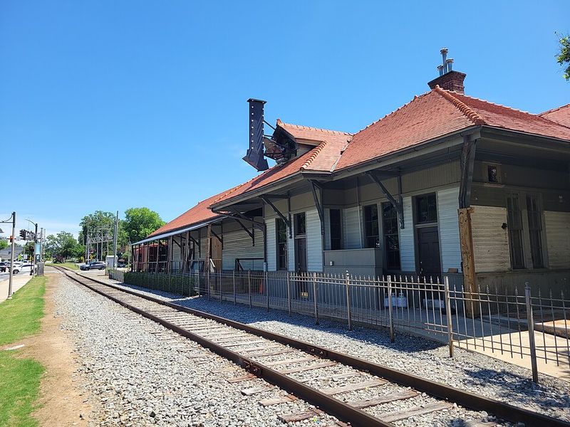 Woodstock Depot surrounded by growth
