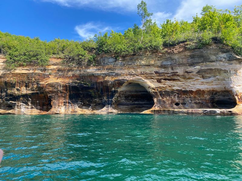Sea Caves at Pictured Rocks National Lakeshore - Munising