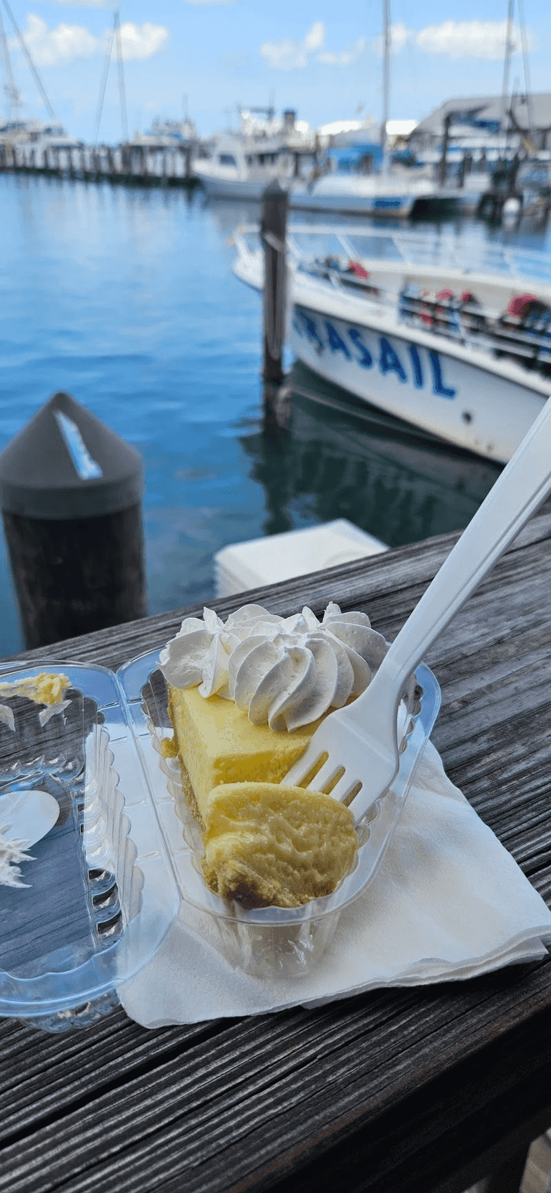 A Seaport Dessert Break After Wandering