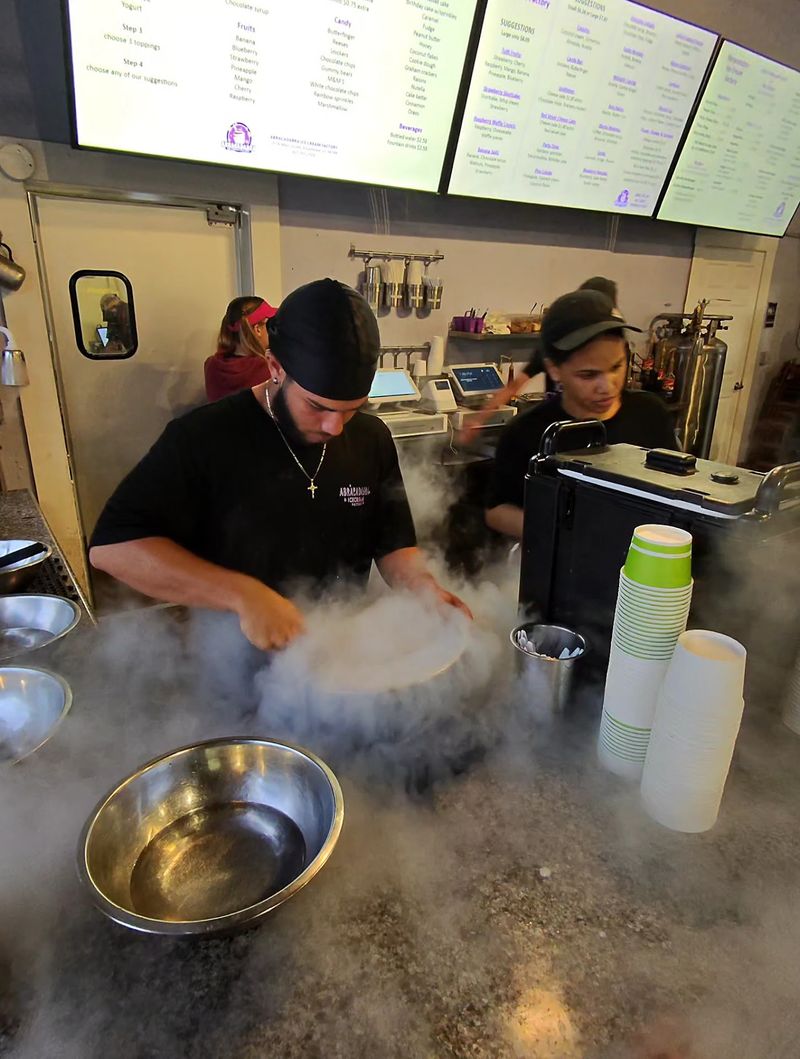 Watch Your Ice Cream Get Made Fresh With Liquid Nitrogen
