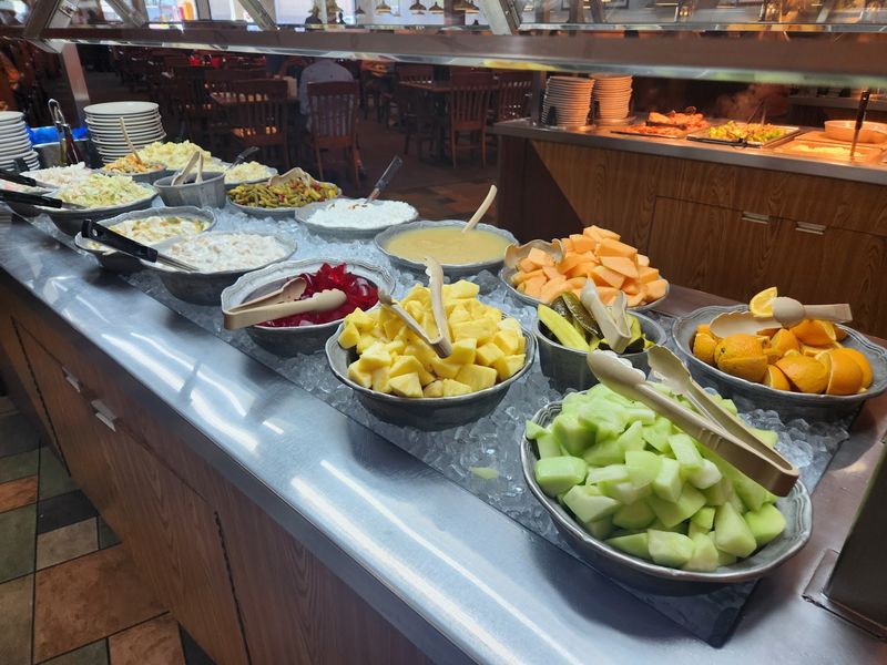 The Salad Bar Gives You A Lighter Option