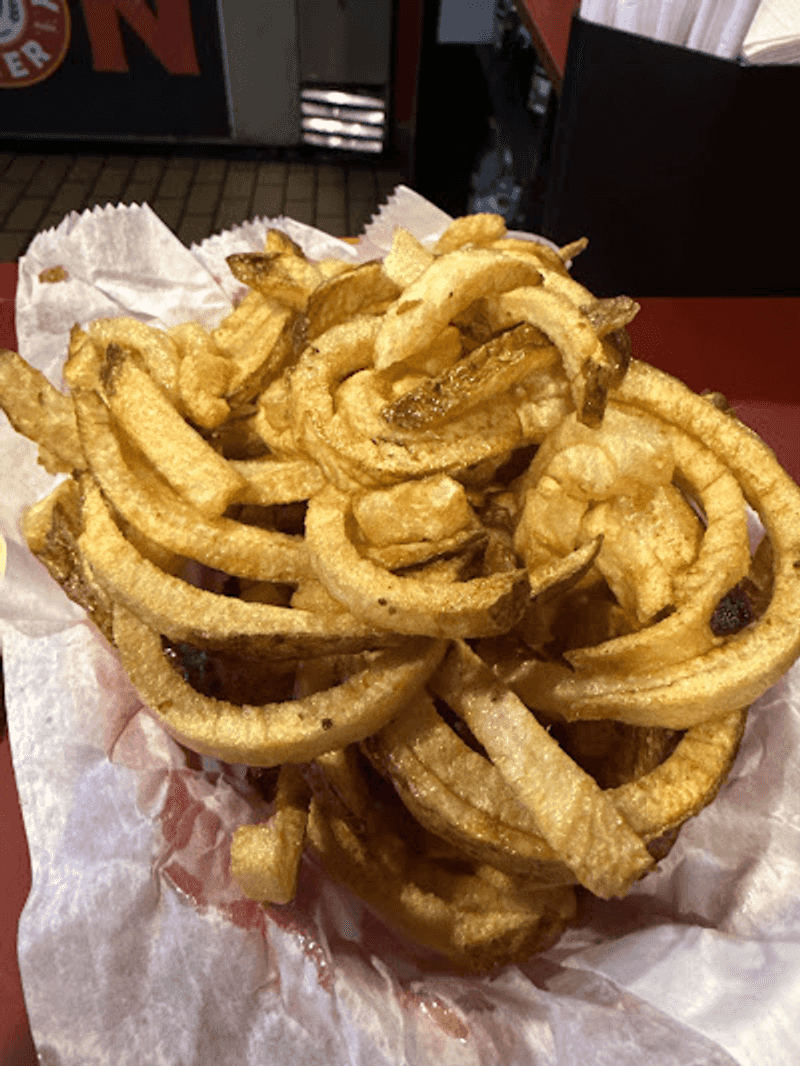 Curly Fries With Cheese Steal the Table