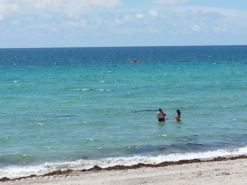 Calm-looking water can still surprise you - Hollywood Beach