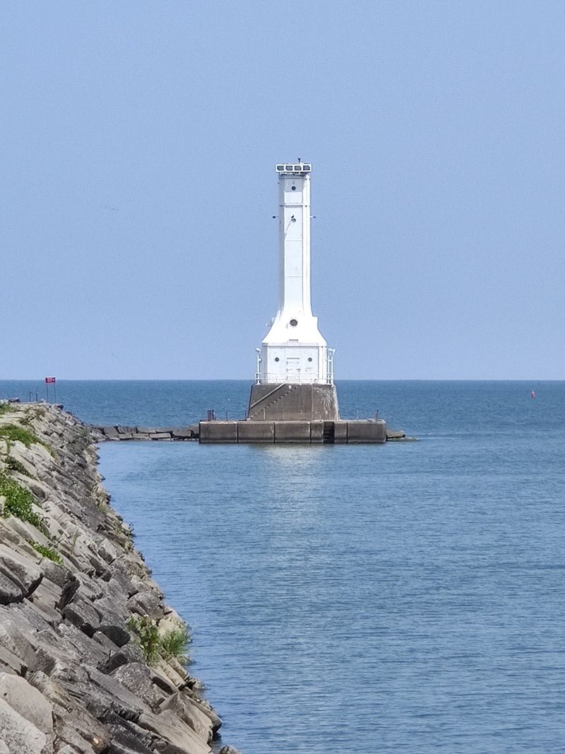 Huron Pier and Lighthouse, Huron, Erie County
