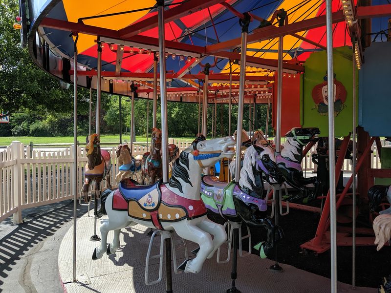 Carousel Horses, Boats, Jeeps, And A Tiny Ferris Wheel