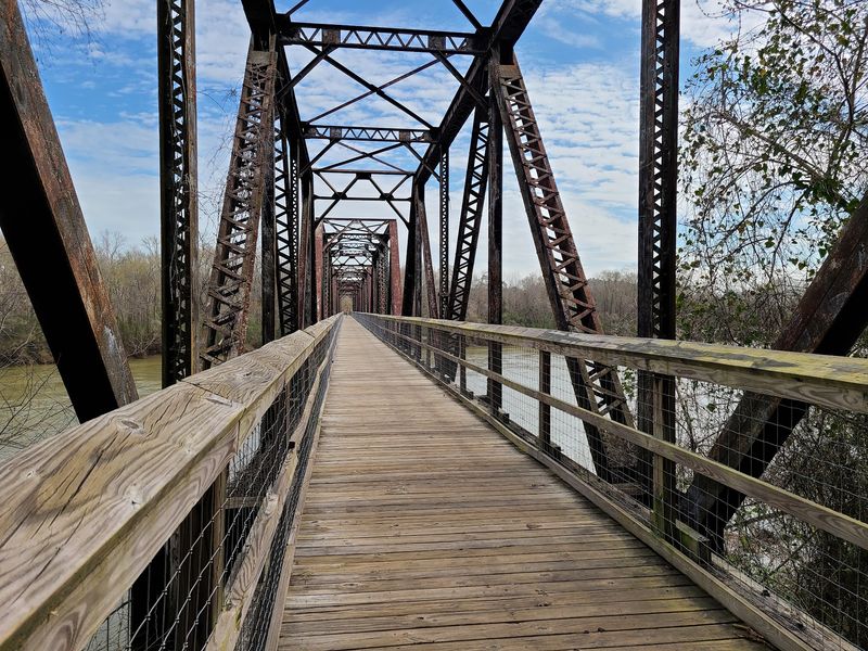 Cross the 1,100-Foot Broad River Trestle