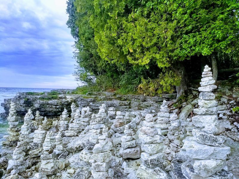 Cliffs Shaped by an Ancient Sea