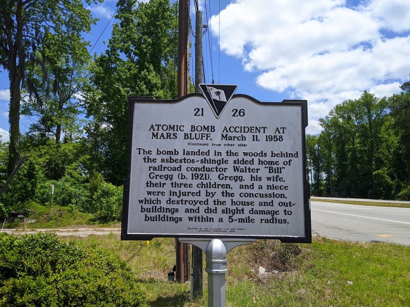 Mars Bluff Atomic Bomb Marker - Mars Bluff