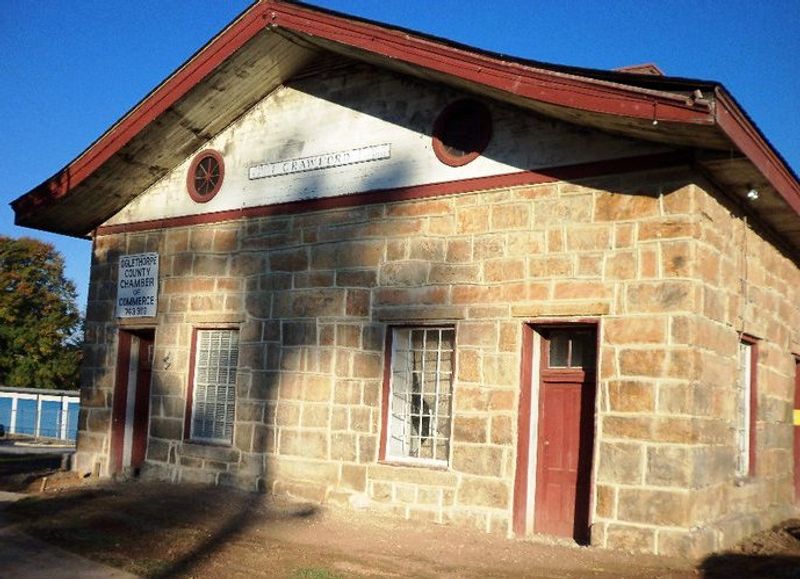 Crawford Depot and its ancient stones