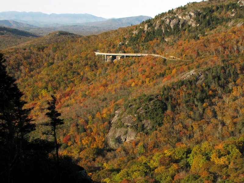 Look for the Linn Cove Viaduct Below