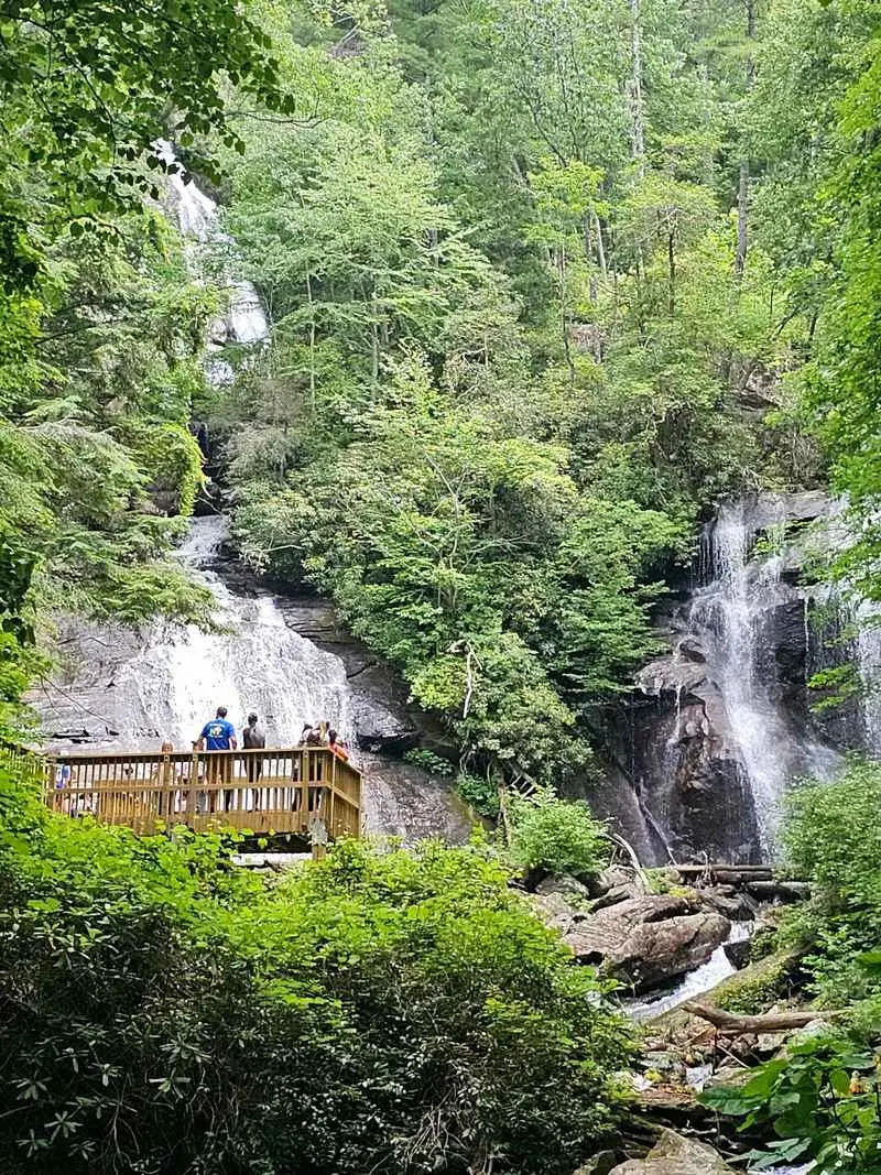 Anna Ruby Falls Overlook, Helen, White County,