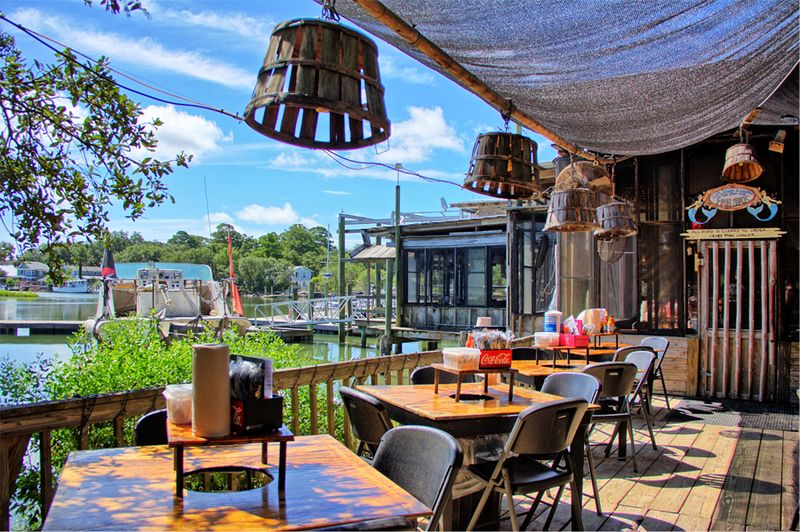 Indoor-Outdoor Waterfront Seating