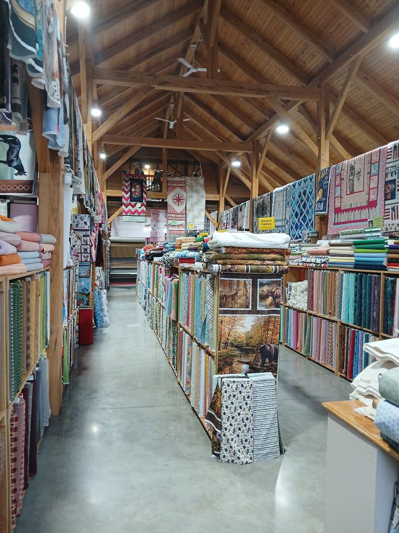 A Barn Door Opens To Fabric Heaven